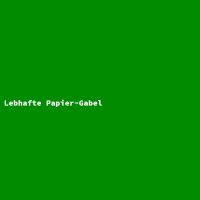 Lebhafte Papier-Gabel