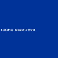 Lebhaftes Baumwolle-Brett