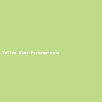 Tolles Glas-Portemonnaie
