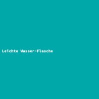 Leichte Wasser-Flasche