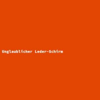 Unglaublicher Leder-Schirm