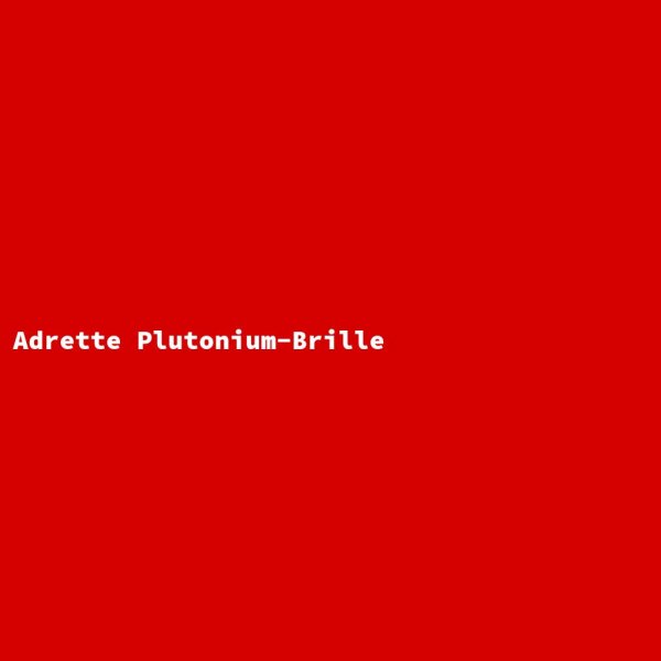 Adrette Plutonium-Brille