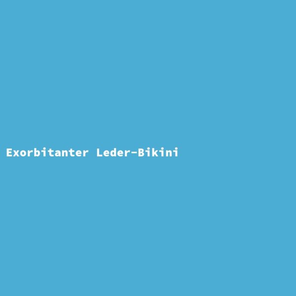 Exorbitanter Leder-Bikini