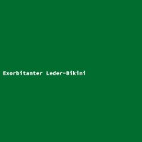 Exorbitanter Leder-Bikini
