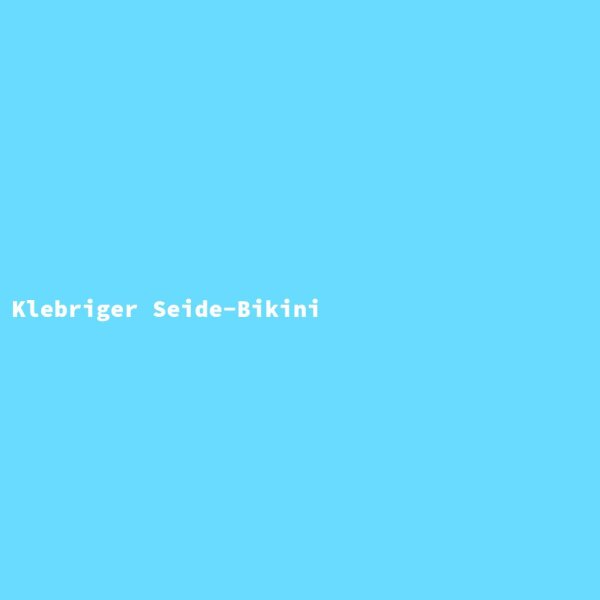 Klebriger Seide-Bikini