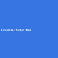 Langlebige Marmor-Bank