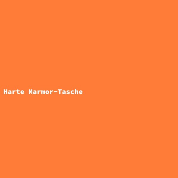 Harte Marmor-Tasche